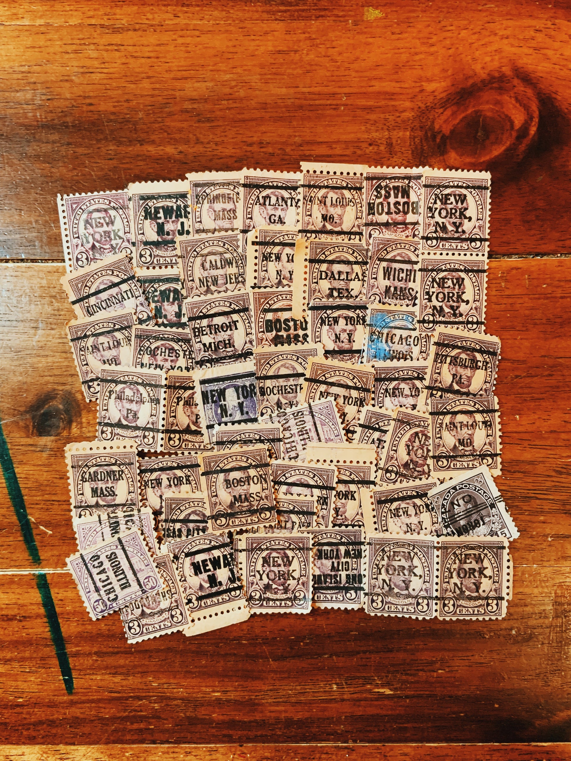 Midnight Purple 50pcs Set Postage Stamp - Rad Future