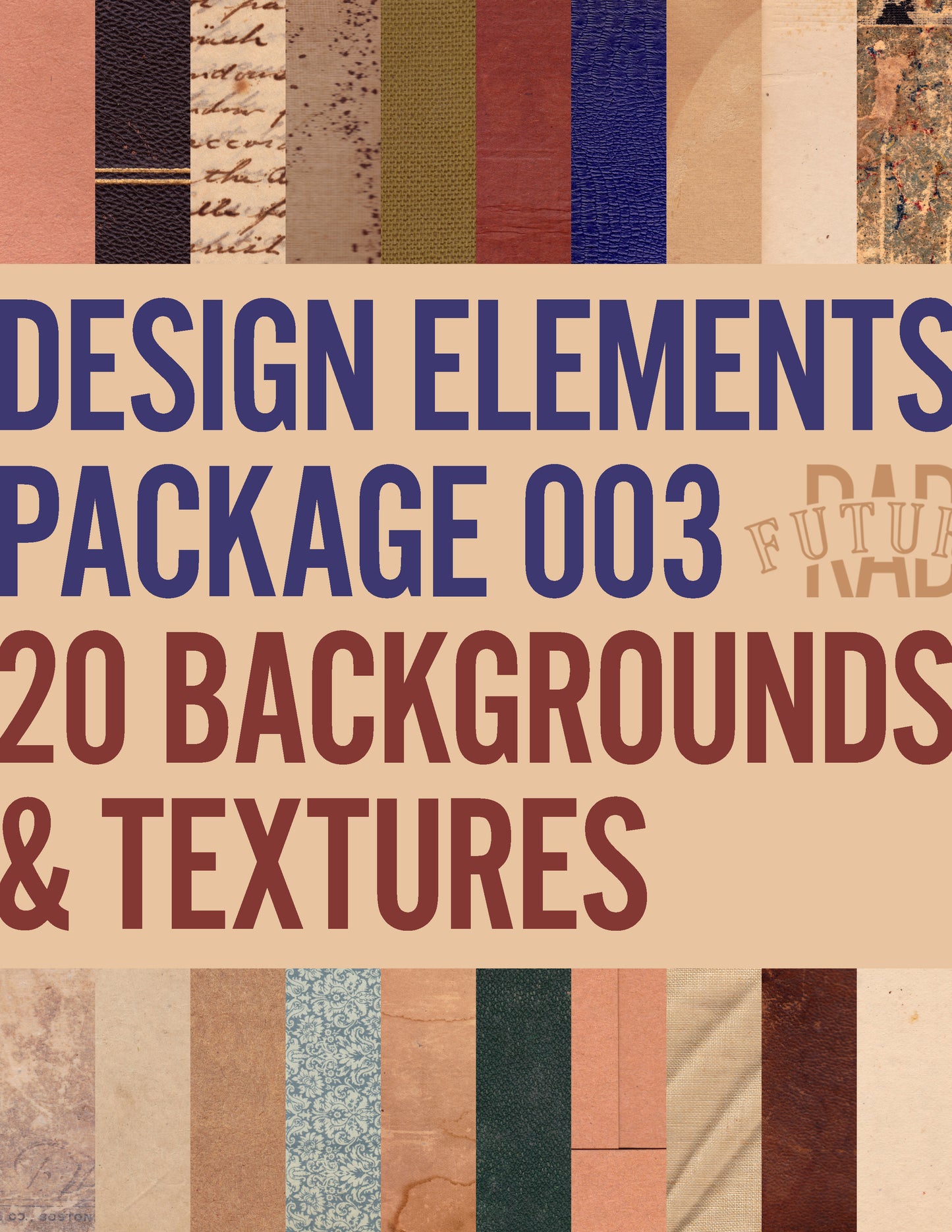 Backgrounds & Textures - Design Package 003 - Rad Future