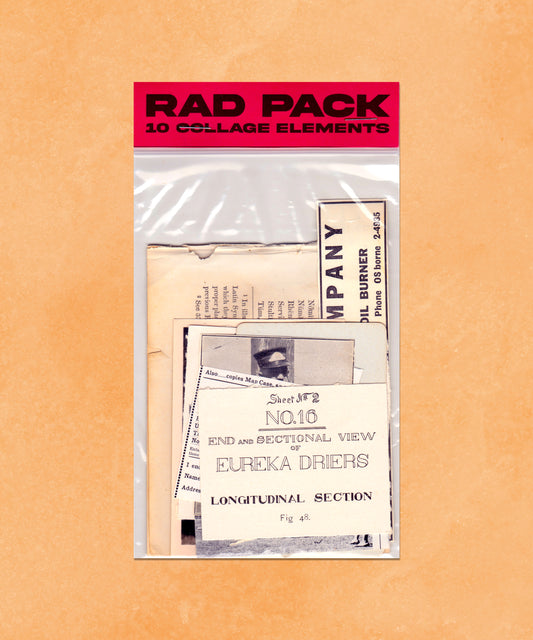 10 Collage Scrapbook Journal Elements - Vintage Antique - Neutral Colors - Rad Future