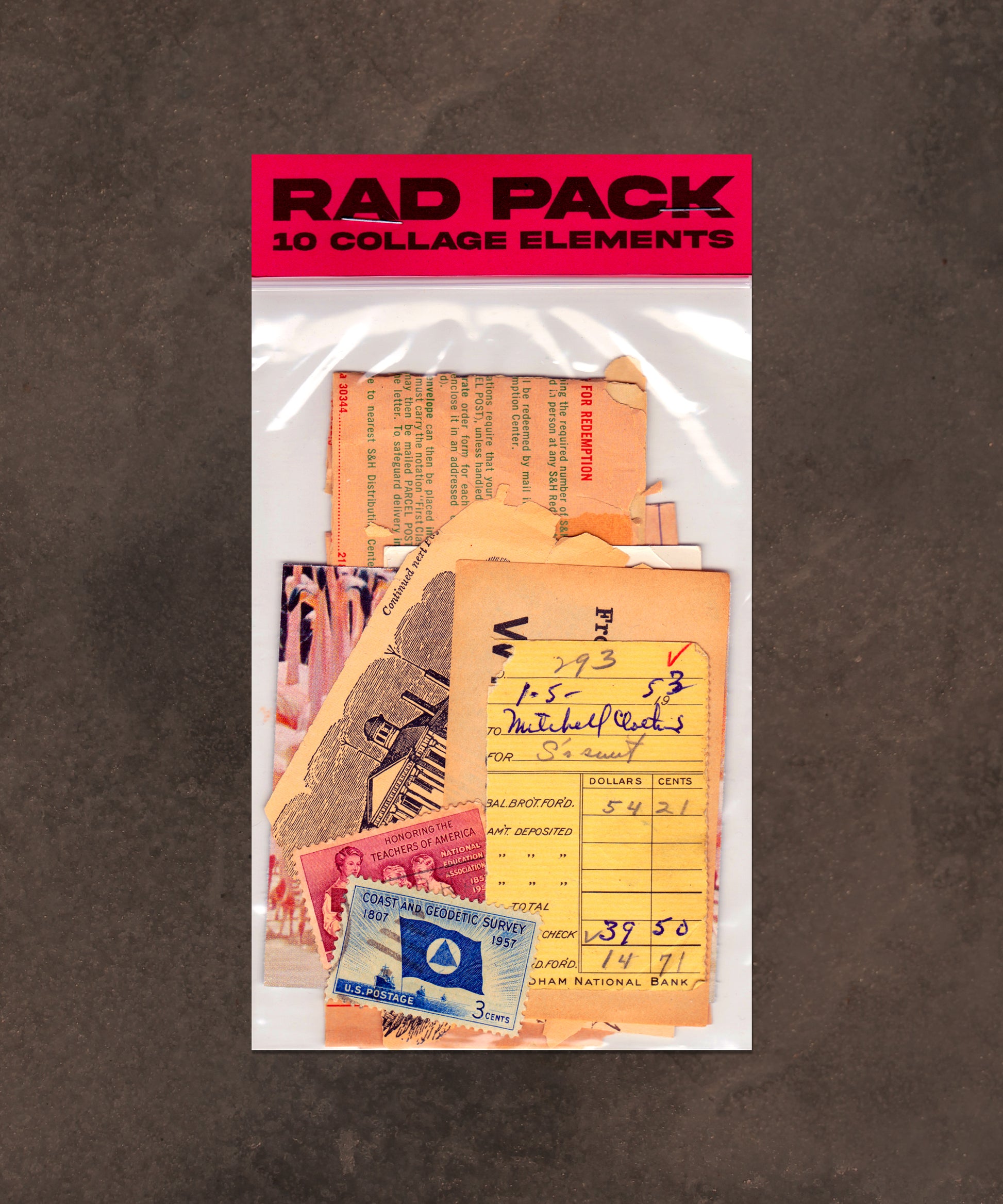 10 Collage Scrapbook Journal Elements - Vintage Antique - Rad Future