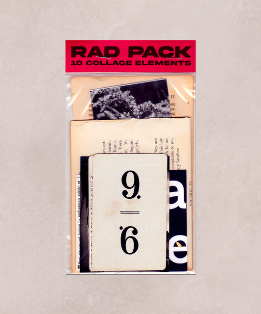 10 Collage Scrapbook Journal Elements - Vintage Antique - Rad Future