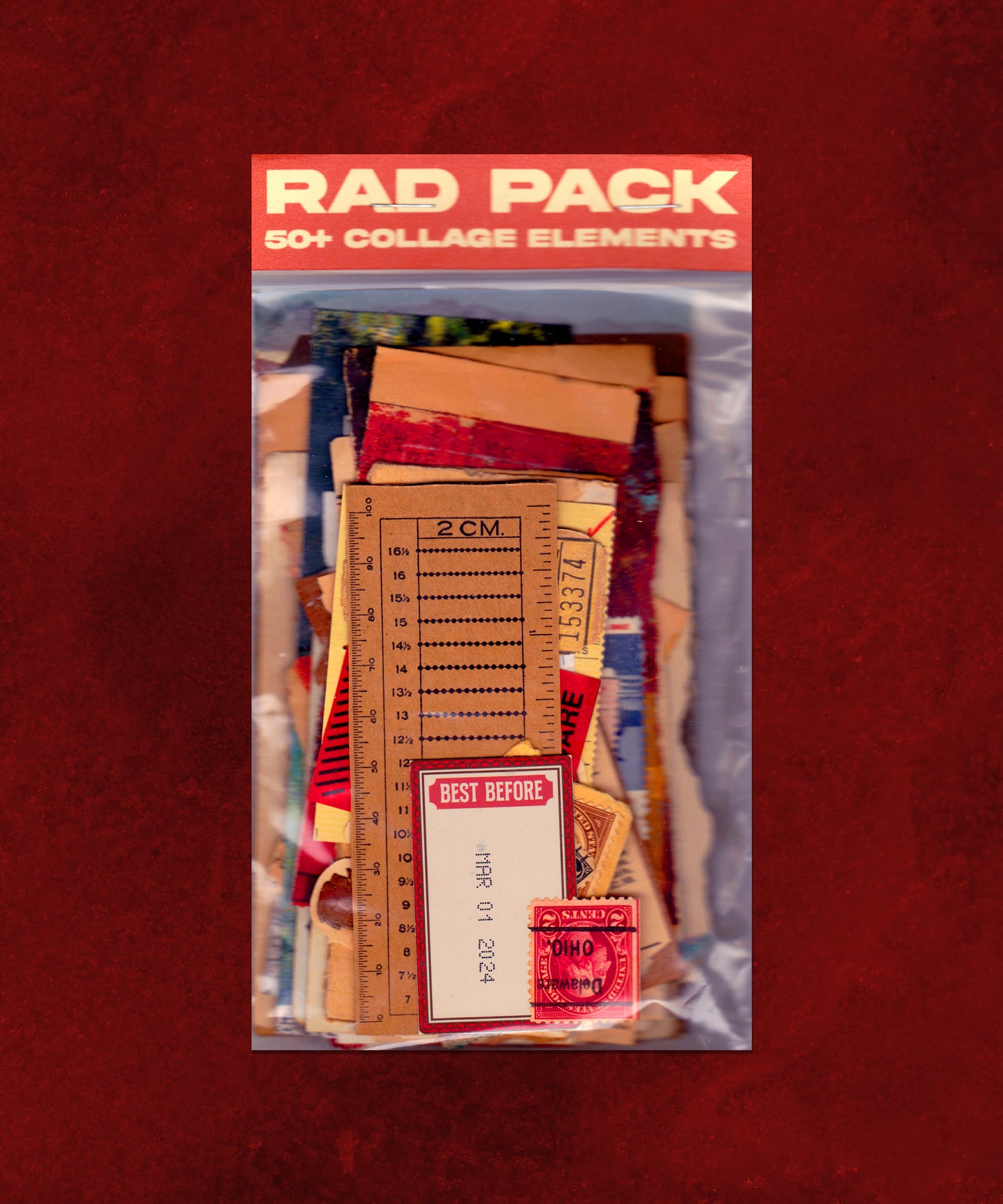 50+ Collage Scrapbook Journal Elements - Vintage Antique & Found Materials - Rad Future