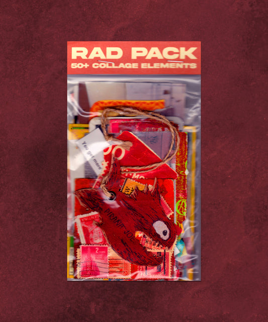 50+ Collage Scrapbook Journal - Vintage Antique & Found - Rad Future