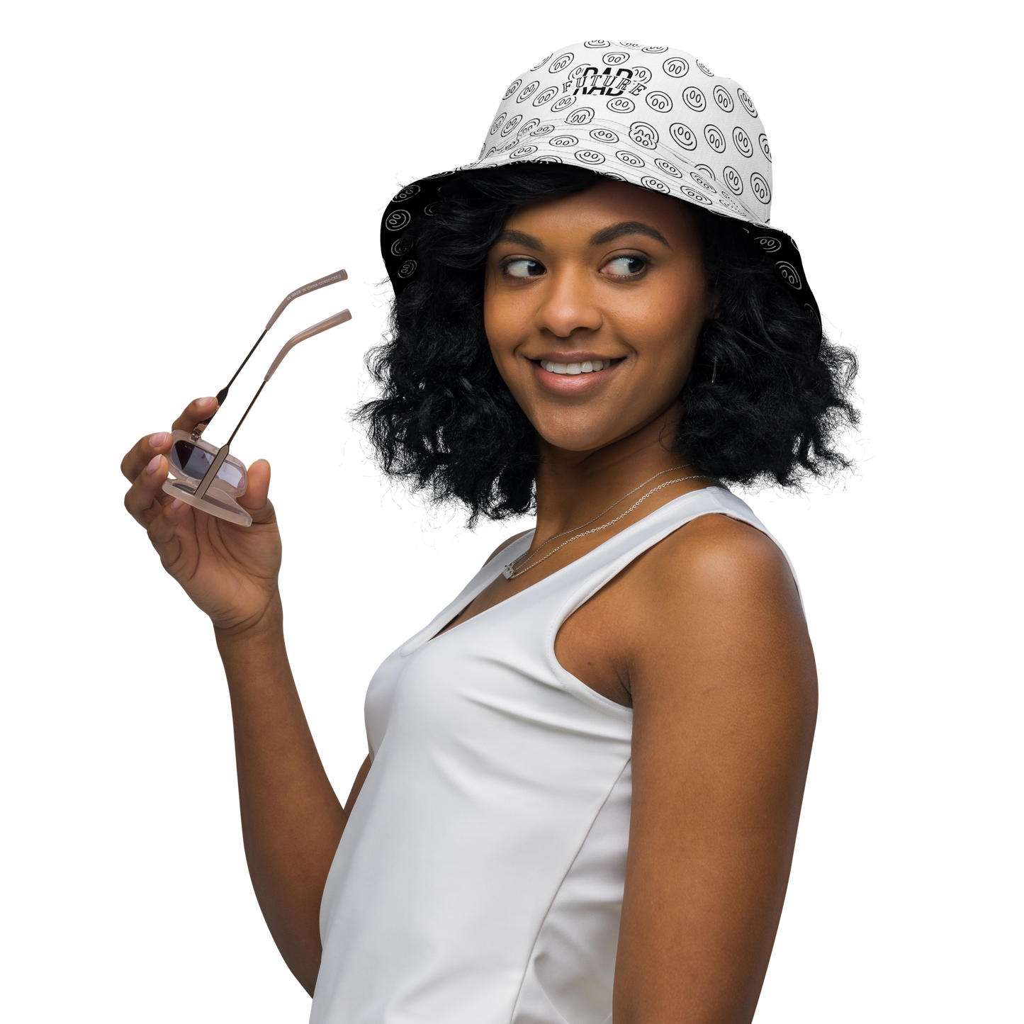 Smile Reversible bucket hat - Rad Future