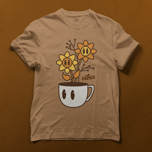T-Shirt Graphic For Sale - Coffee Vibes - Rad Future