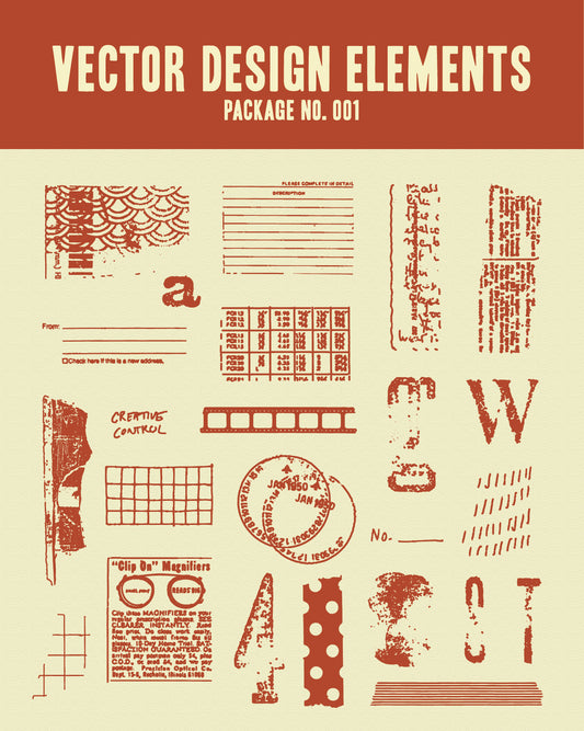 Vector Design Elements - Package 001 - Rad Future