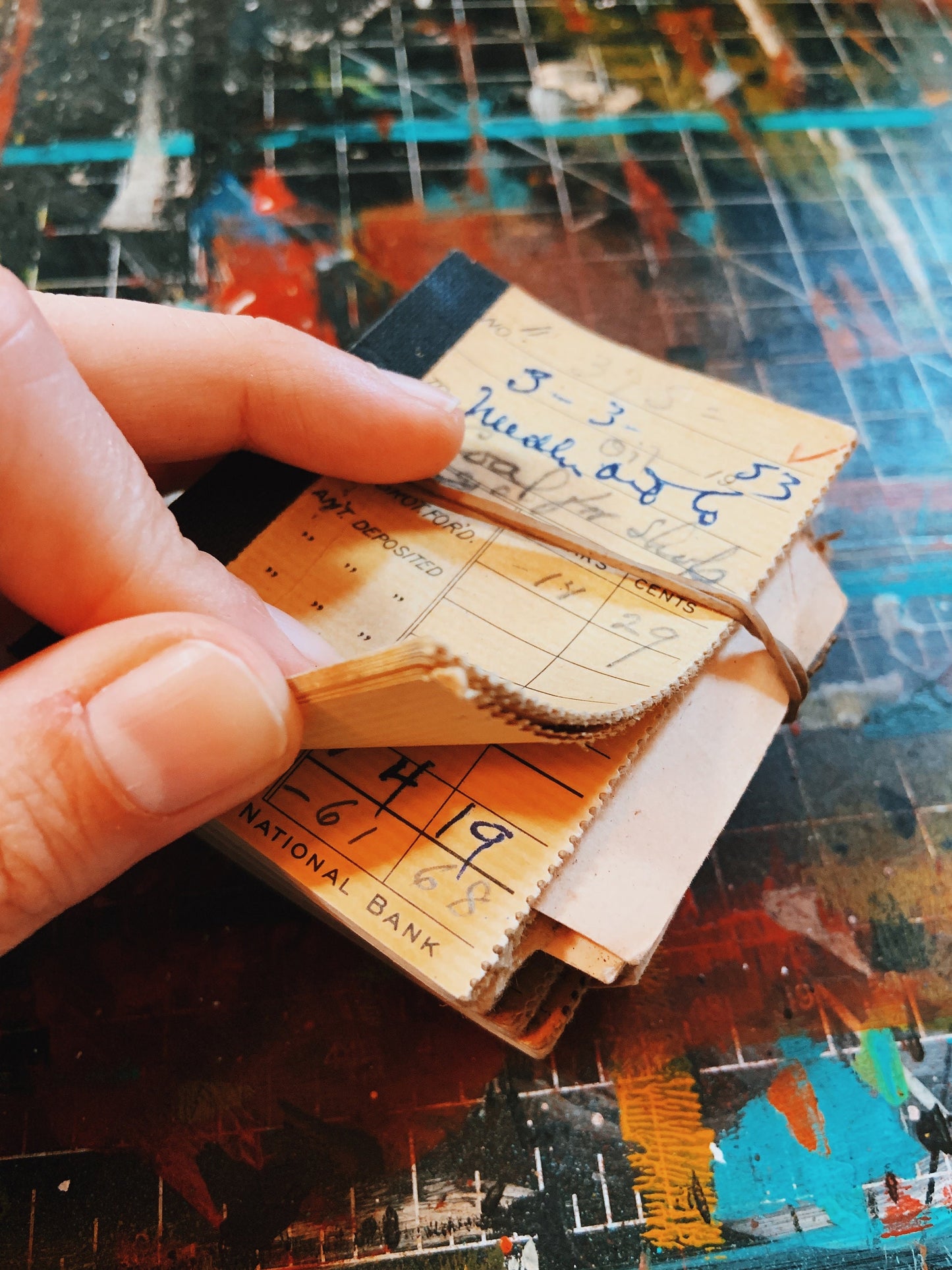 1950s Vintage Bank Check Stubs, Needham National Bank - Rad Future