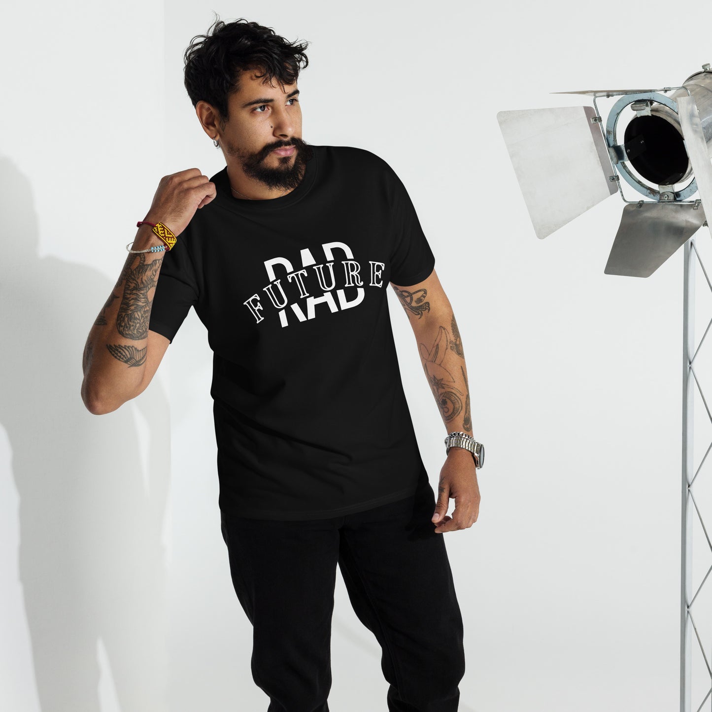 Logo Tee - Men’s premium heavyweight - Rad Future