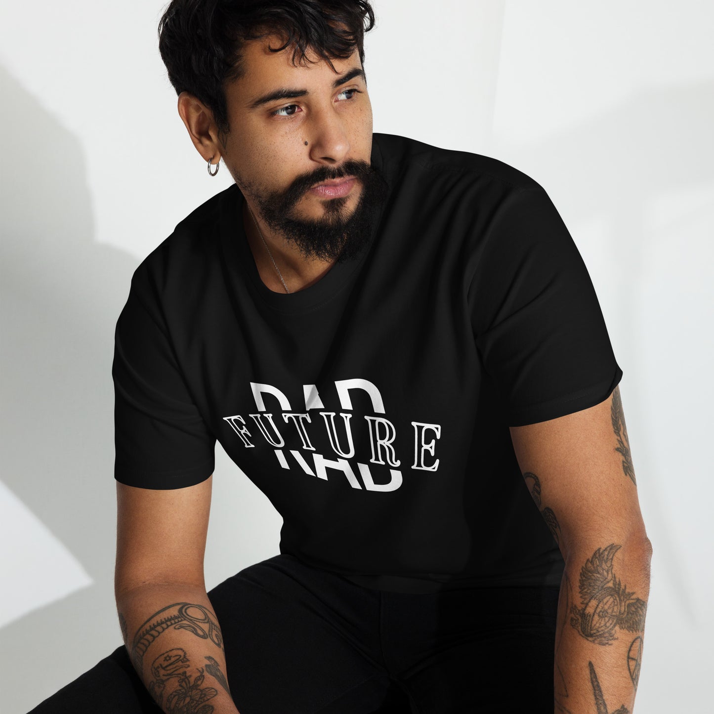 Logo Tee - Men’s premium heavyweight - Rad Future