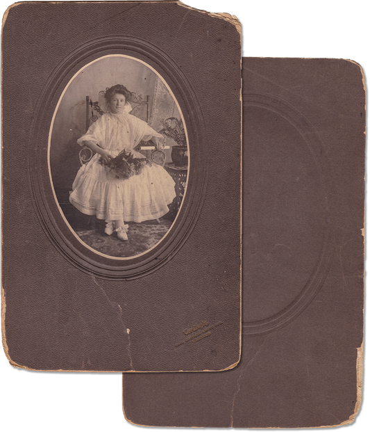 Antique Portrait of Young Woman by Cordingly, Chicago - Rad Future