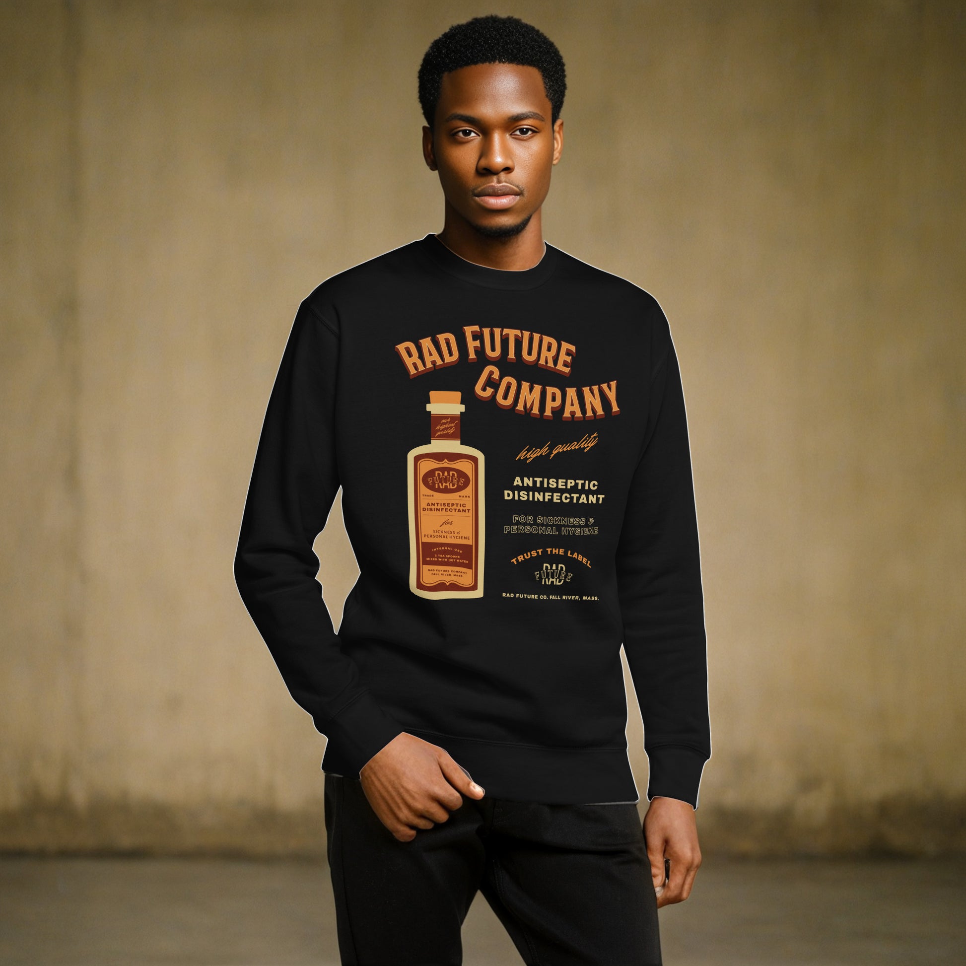 Antiseptic Vintage Ad Unisex Premium Sweatshirt - Rad Future