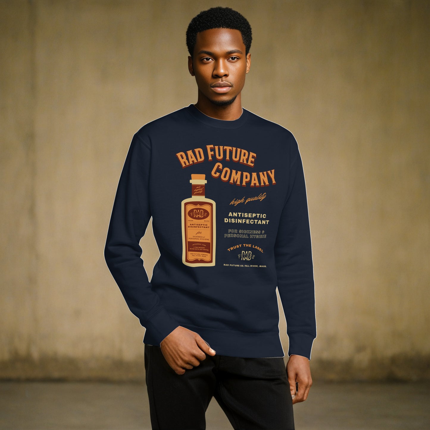 Antiseptic Vintage Ad Unisex Premium Sweatshirt - Rad Future