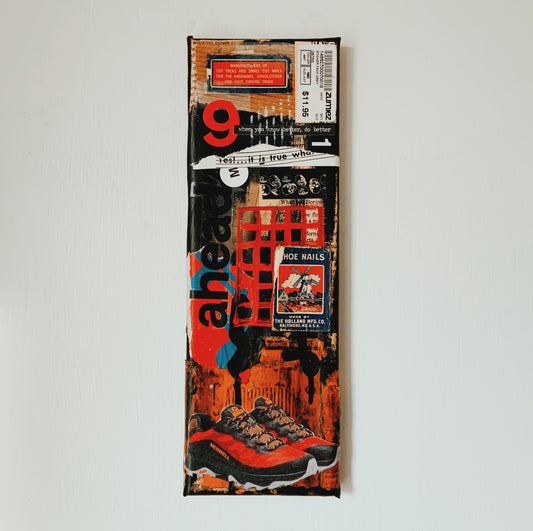 You Know - Original Mixed Media Collage Piece On Canvas - Rad Future