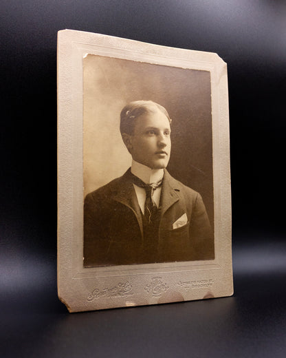 Antique Photograph of Young Man. Brooklyn NY. Clifford Fay. - Rad Future
