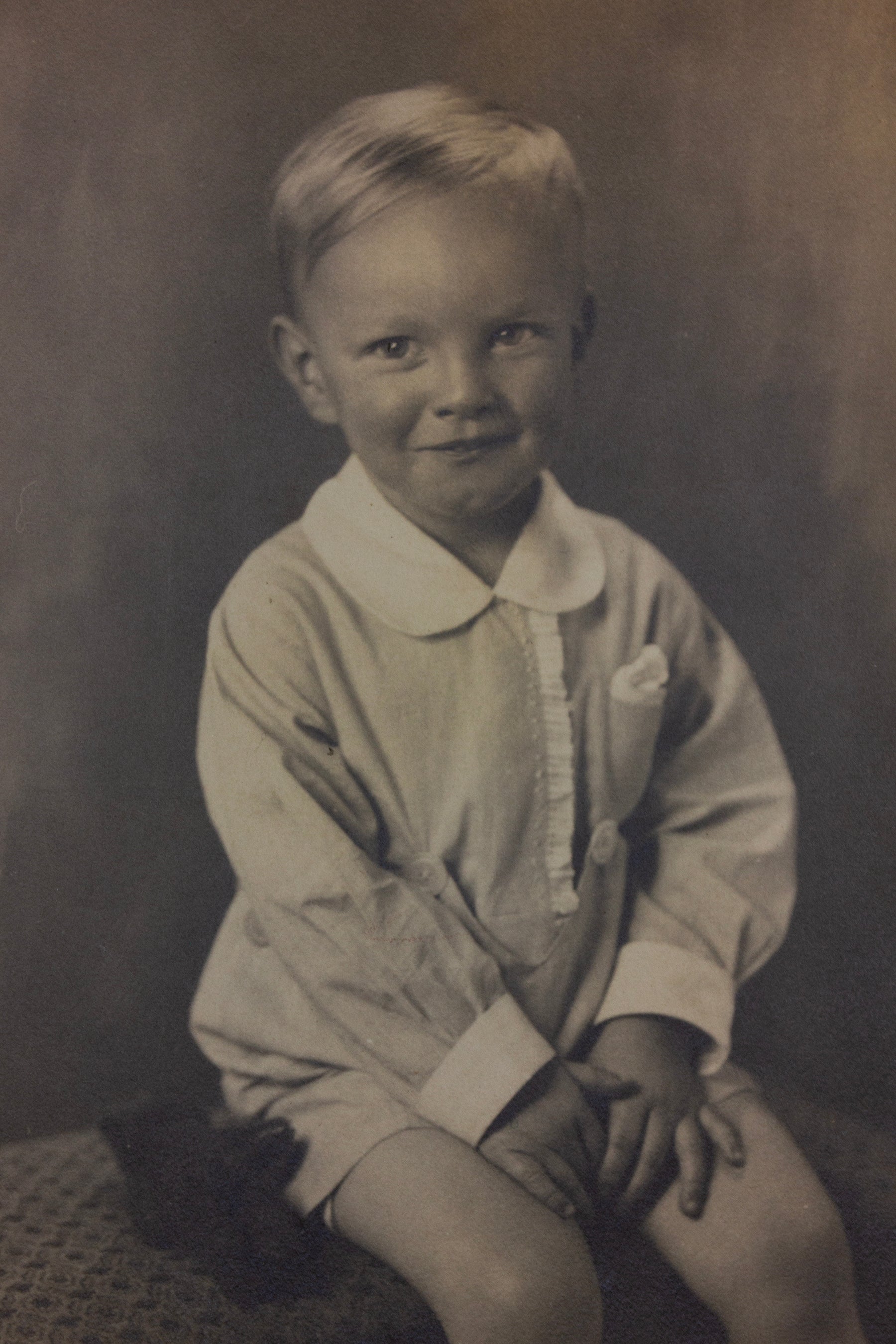 Young Boy Sitting Antique Photograph, Morrall Photography - Rad Future