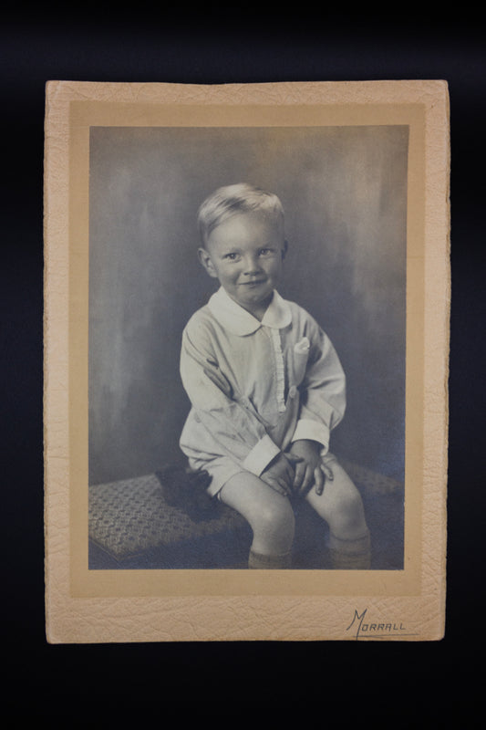 Young Boy Sitting Antique Photograph, Morrall Photography - Rad Future