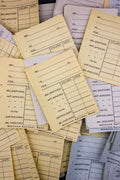 Blank Vintage Check Stubs Ephemera - 100pcs - Rad Future