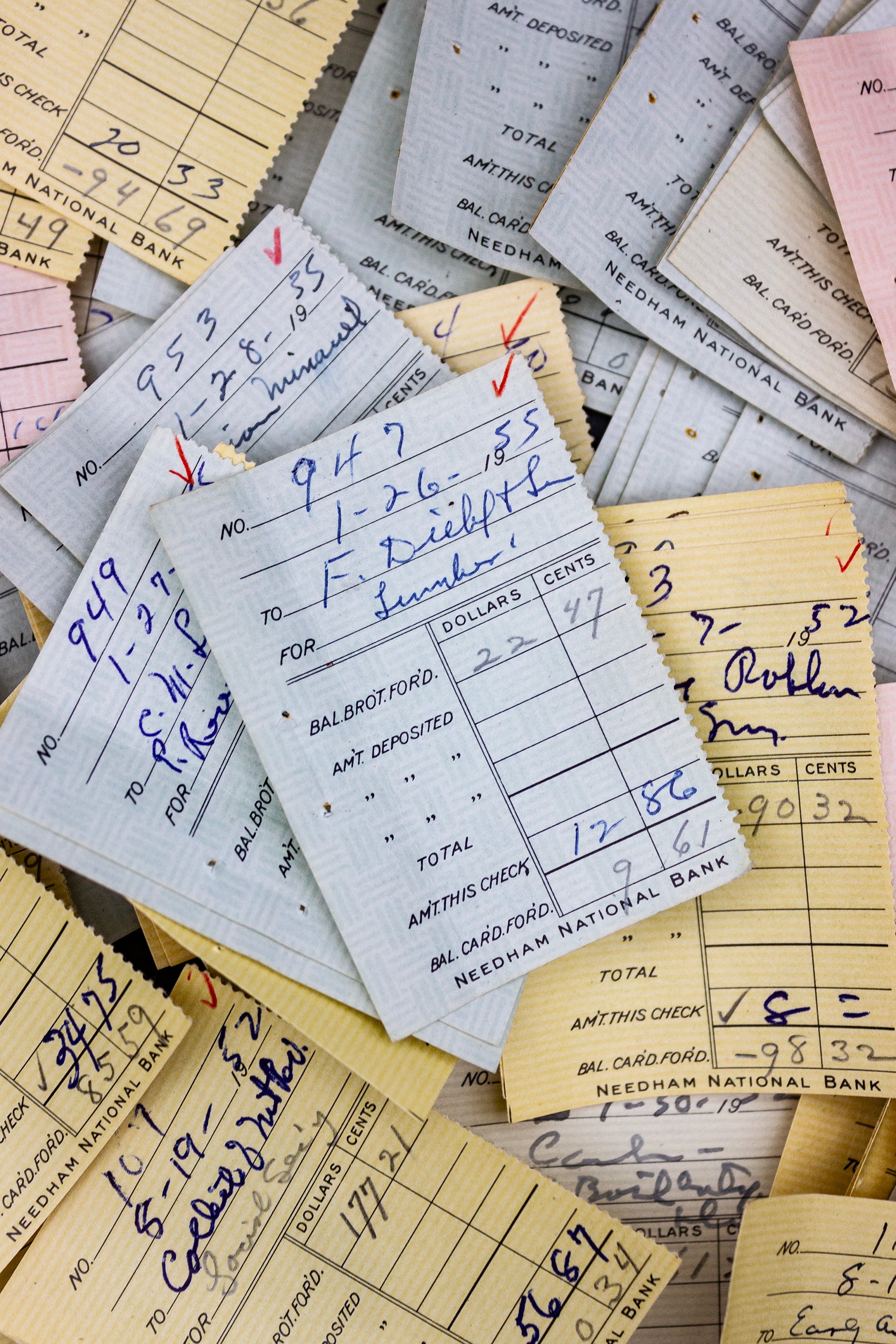 Used Vintage Check Stubs Ephemera - 100pcs - Rad Future