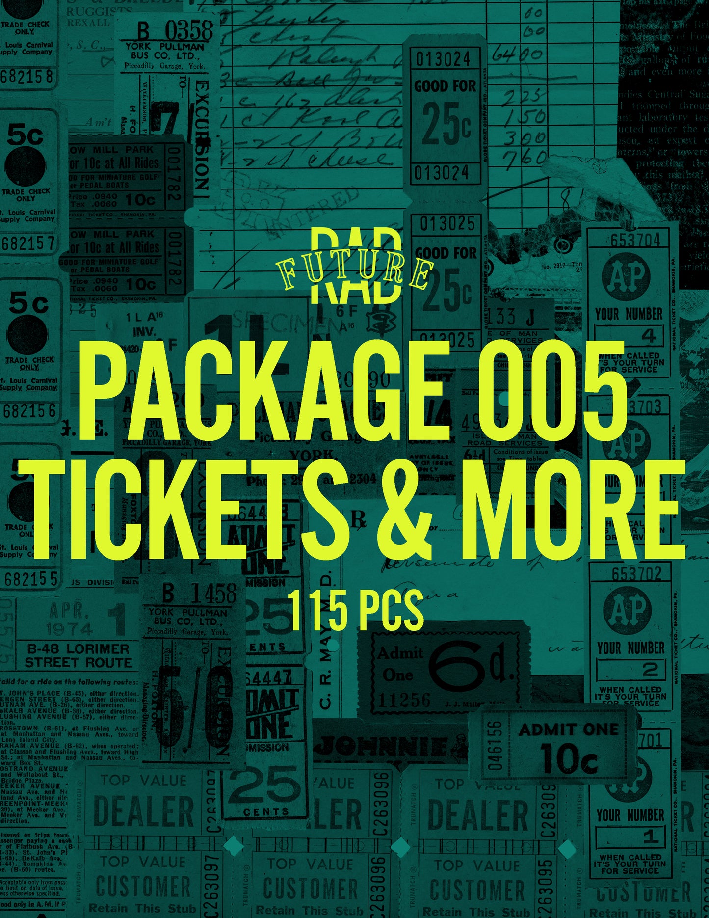 Tickets & More- 115pcs - Design Package 005