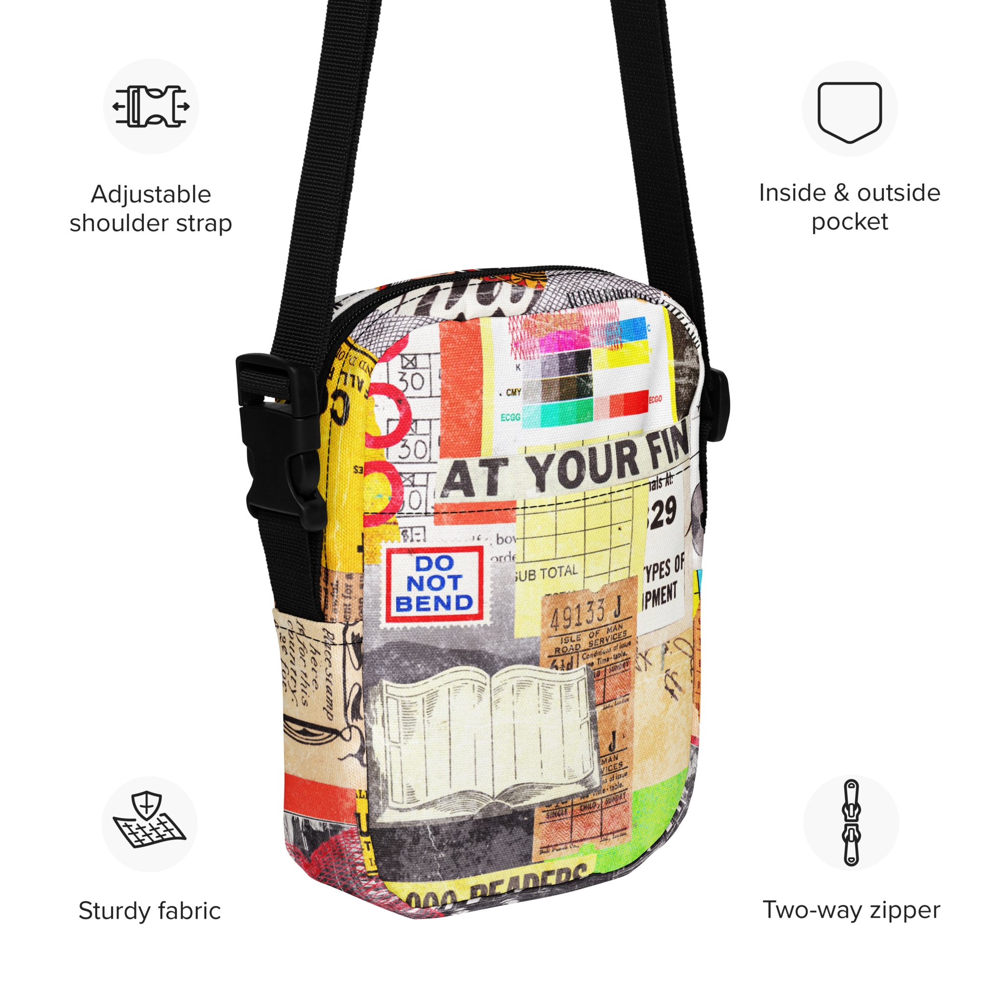 Collage Utility crossbody bag - Rad Future