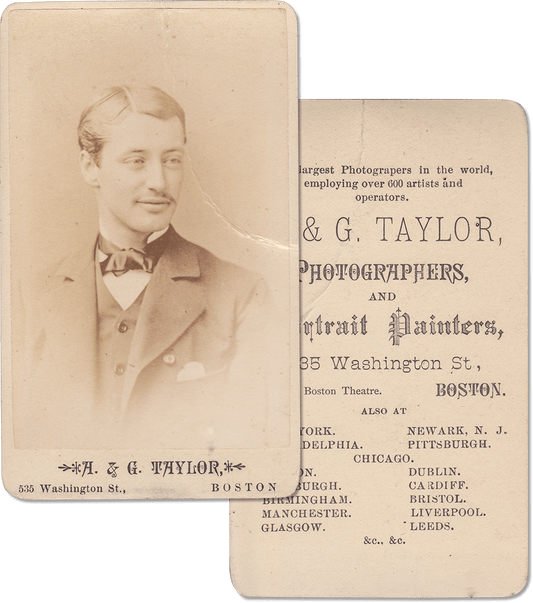 Antique Male Portrait by A. & J. Taylor Boston - Rad Future