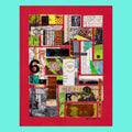 Love You - Original Mixed Media Collage - Rad Future