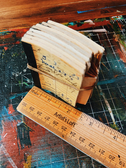 1950s Vintage Bank Check Stubs, Needham National Bank