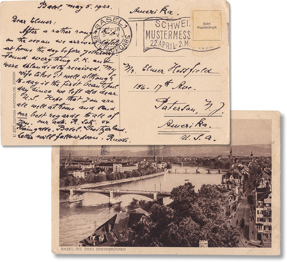 Antique Used Post Card, 1922, Zurich, Switzerland - Rad Future