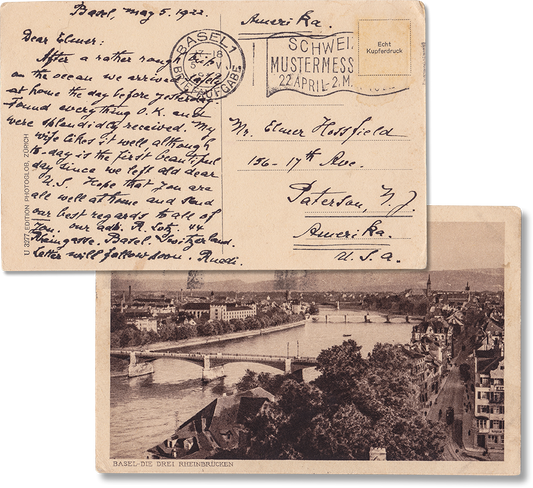 Antique Used Post Card, 1922, Zurich, Switzerland - Rad Future