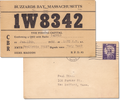 Vintage Amateur Radio Card QSL CBR 1W8342, Buzzards, Massachusetts 1962 - Rad Future