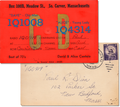 Vintage Amateur Radio Card QSL 1Q1008 1Q4314, South Carver, Massachusetts 1961 - Rad Future