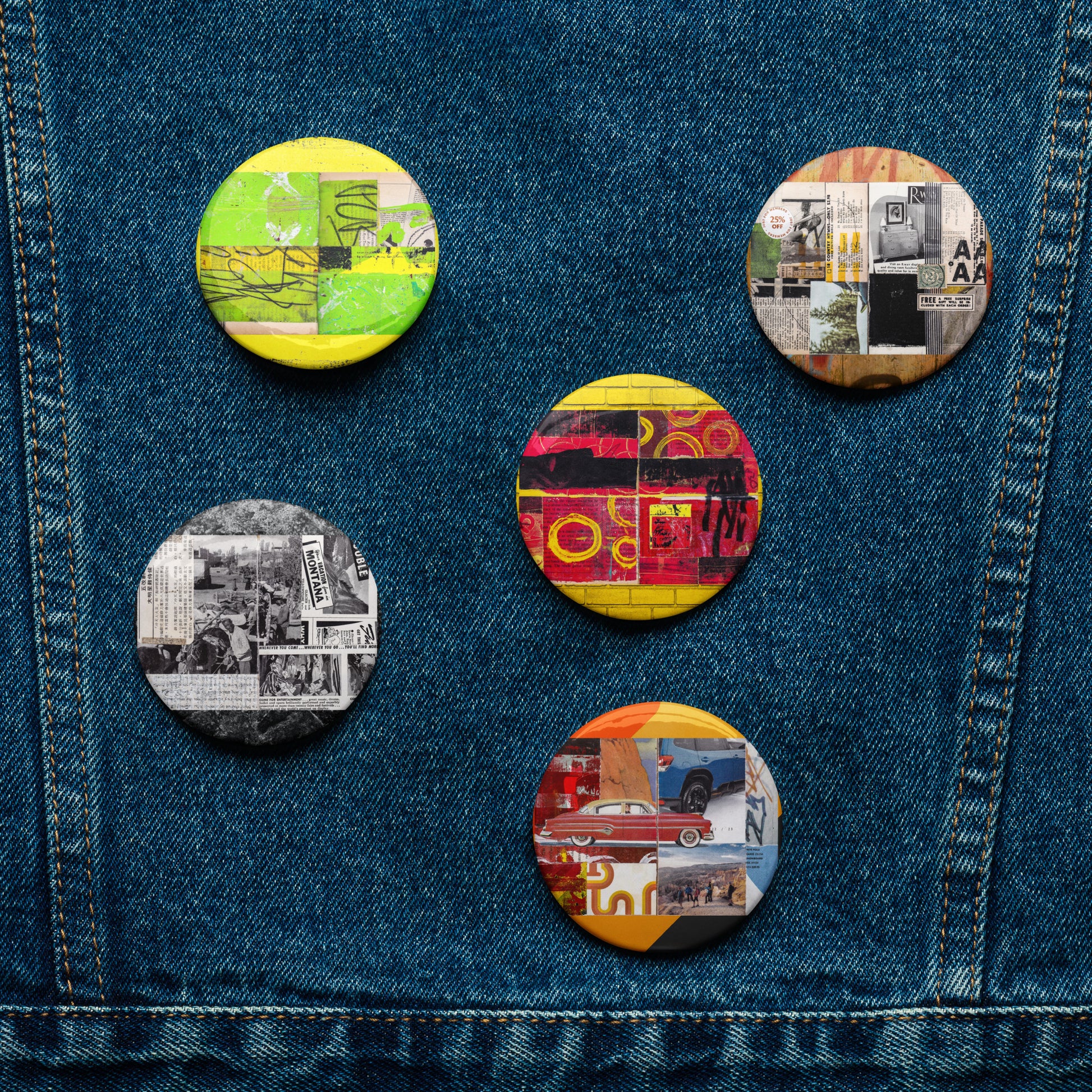 Set of pin buttons - Rad Future