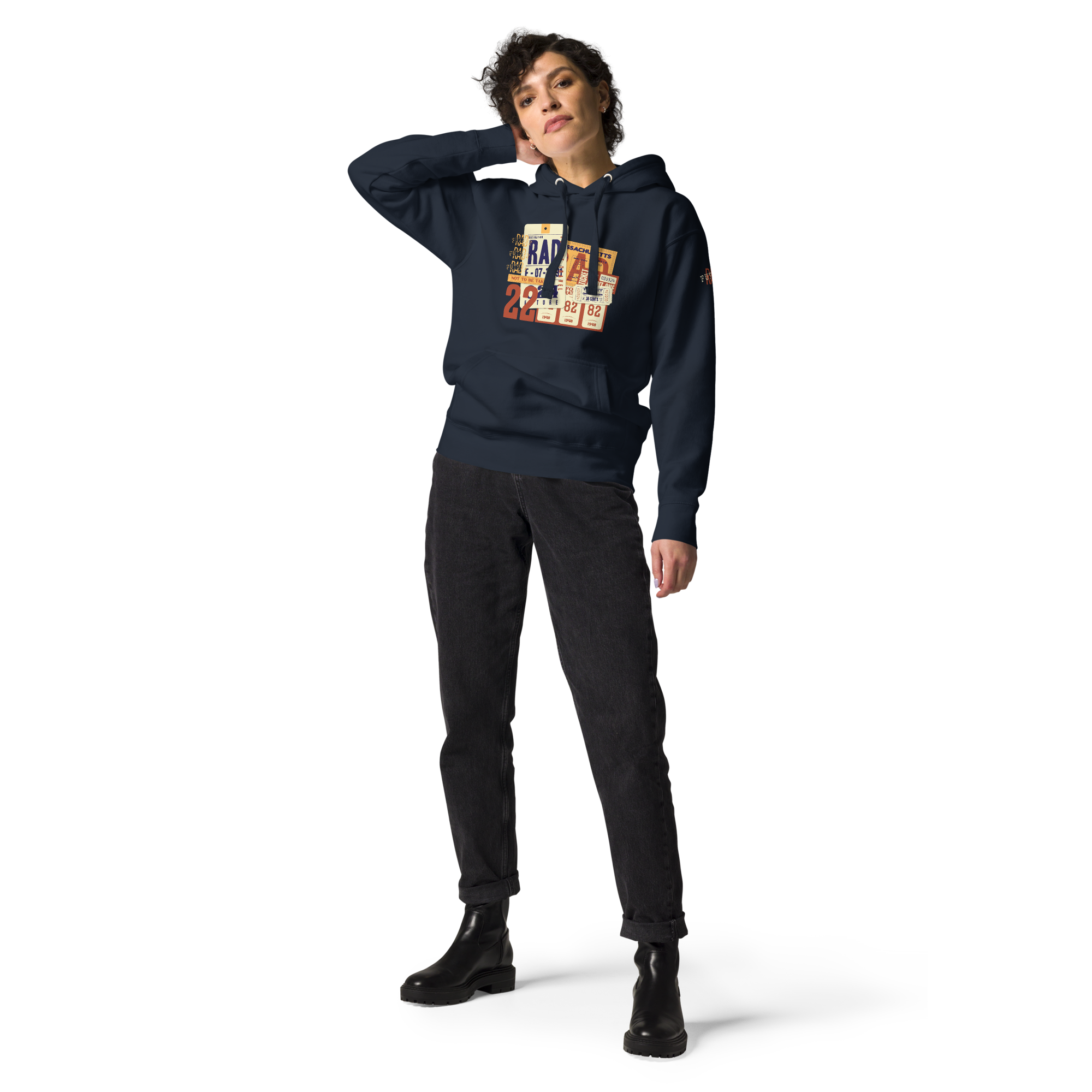 Unisex Hoodie - Vintage Inspired Digital Collage - Rad Future
