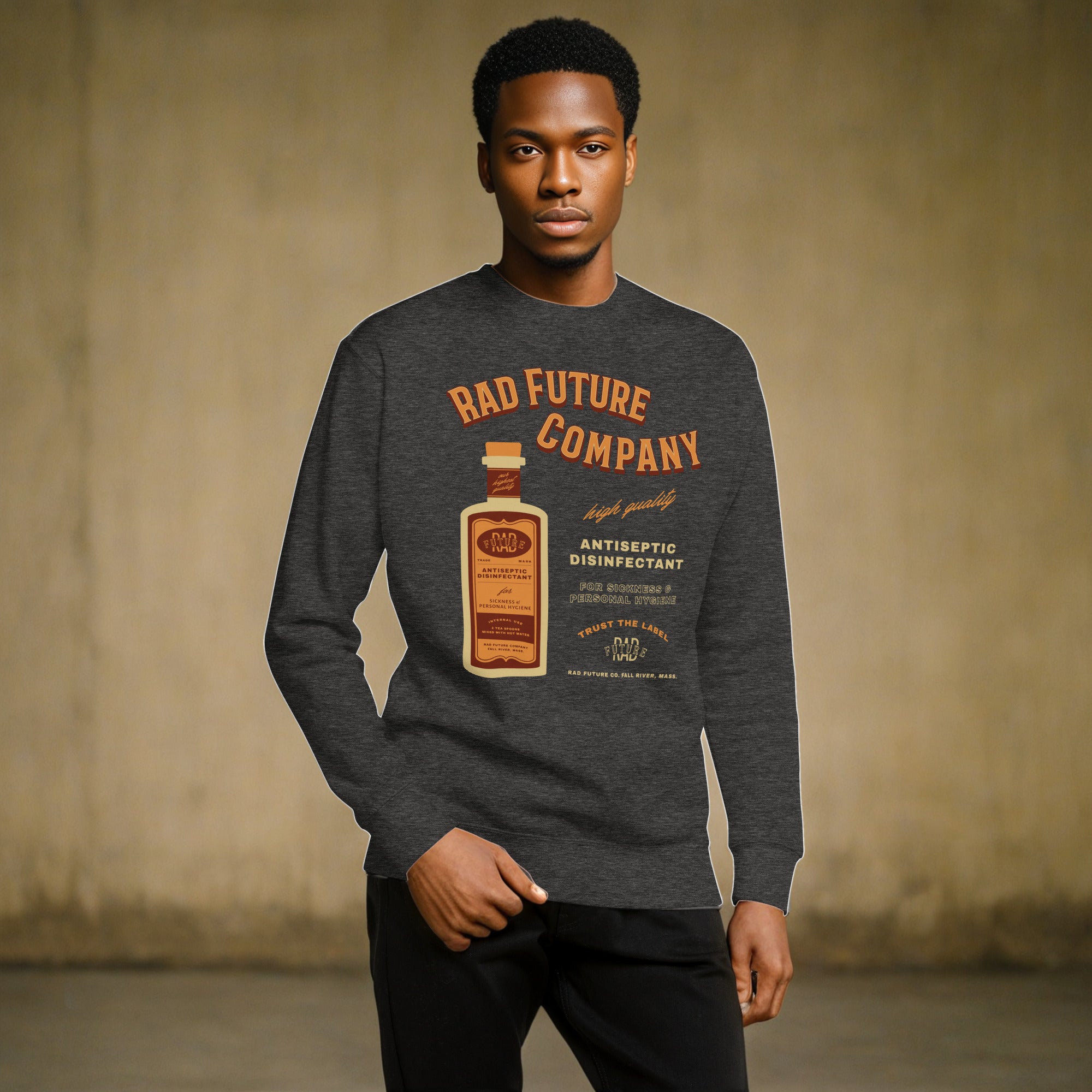 Antiseptic Vintage Ad Unisex Premium Sweatshirt - Rad Future