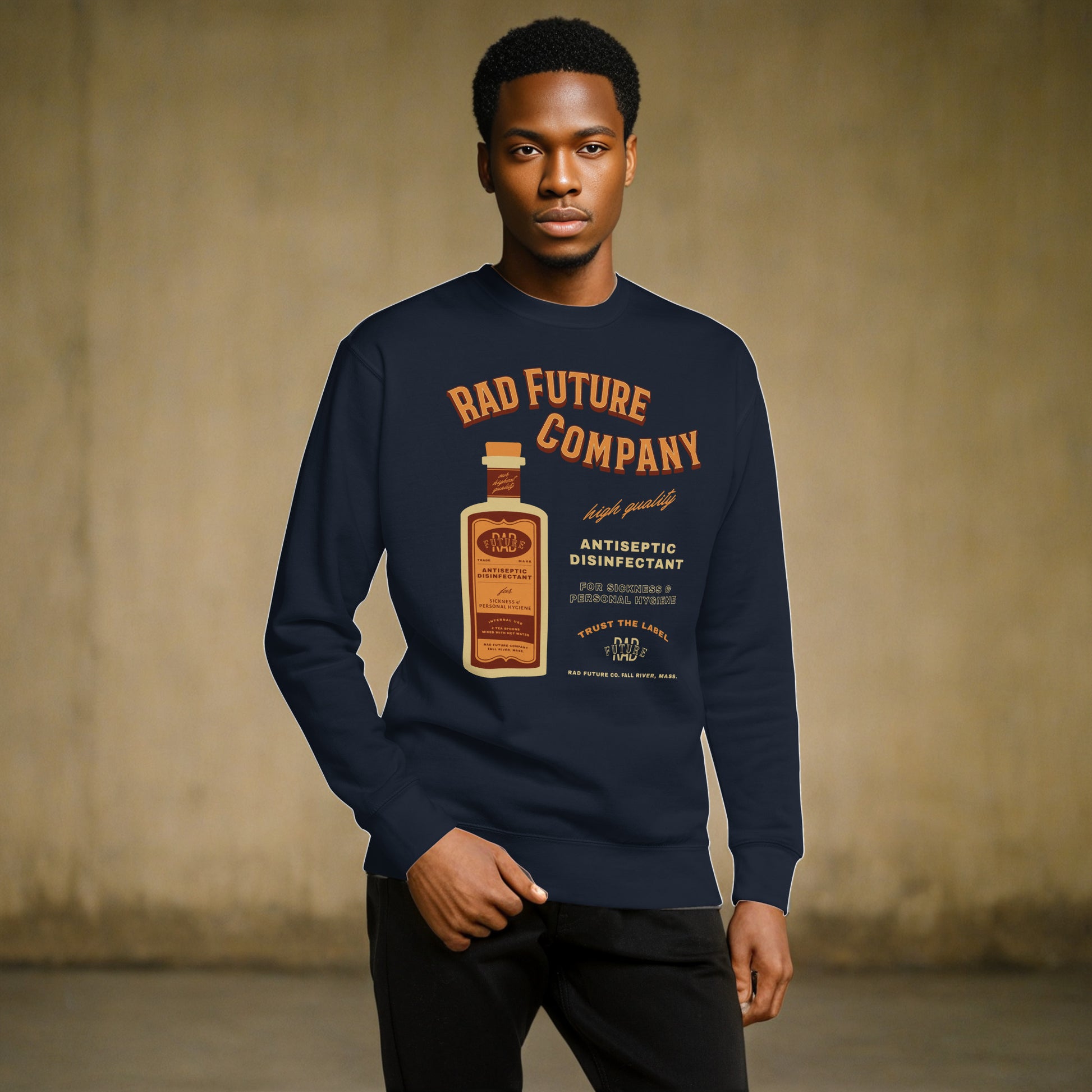 Antiseptic Vintage Ad Unisex Premium Sweatshirt - Rad Future