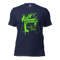 Mind - Lime Green on Navy Unisex t-shirt - Rad Future
