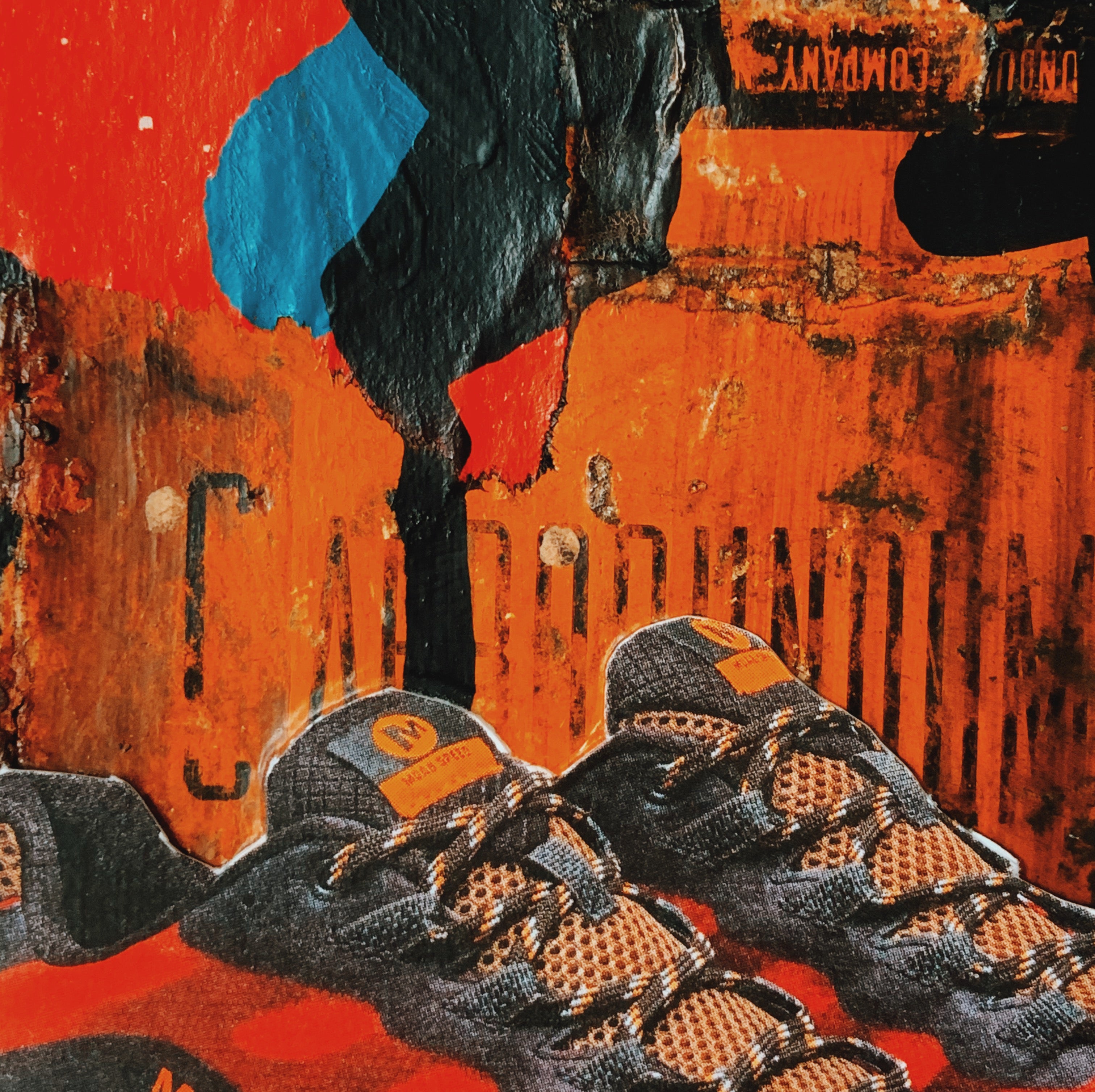 You Know - Original Mixed Media Collage Piece On Canvas - Rad Future
