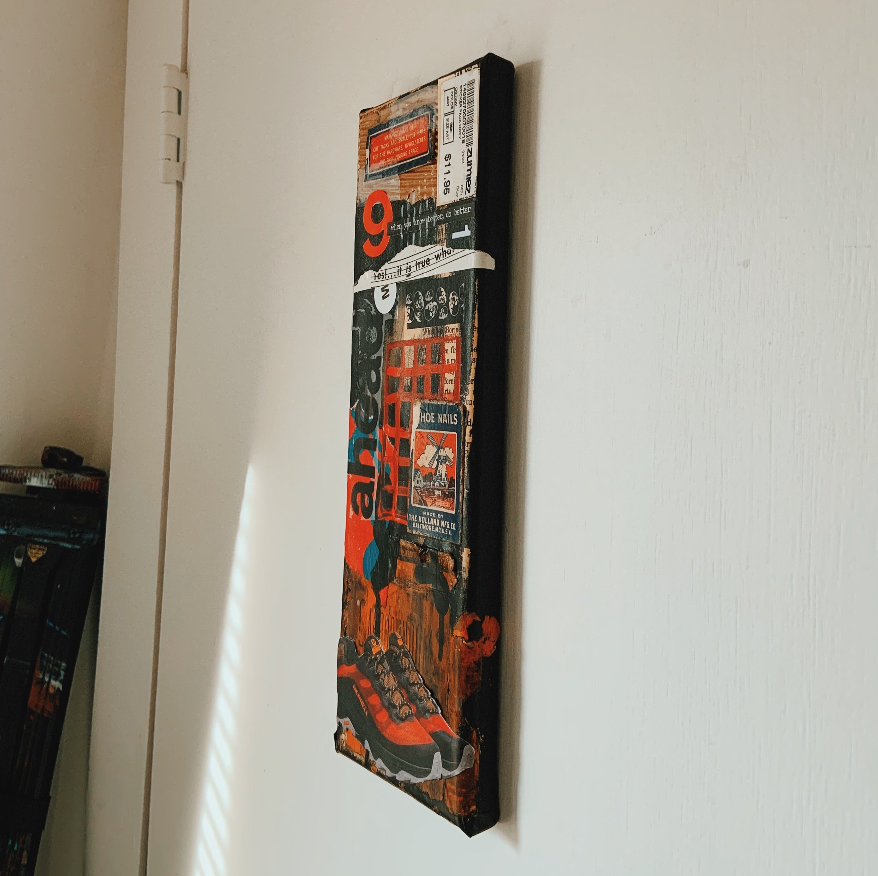 You Know - Original Mixed Media Collage Piece On Canvas - Rad Future